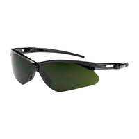 ANSER SAFETY GLASSES W/ BLACK FRAME, RUBBER TEMPLE TIPS, IR 5.0 LENS, ANTI-SCRATCH